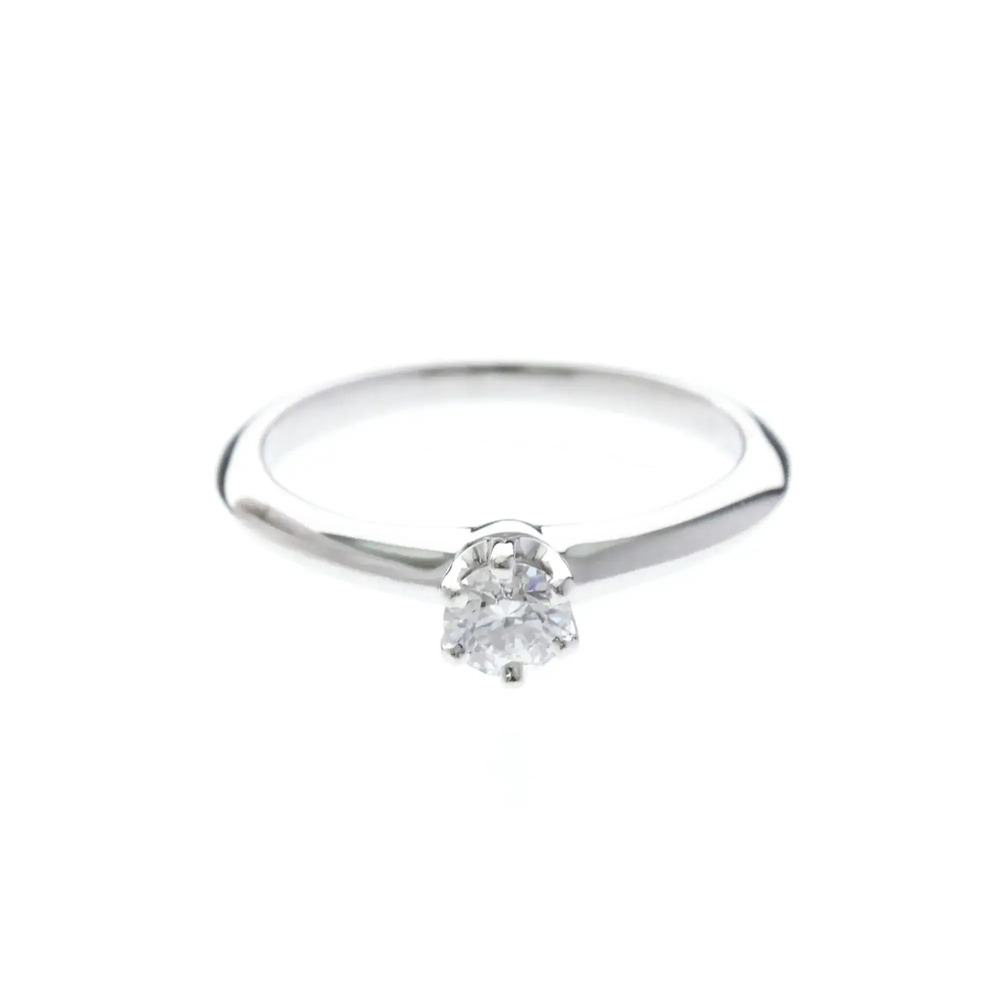Tiffany Classic Solitaire Platinum Fashion Diamond Engagement Ring Carat/0.19...